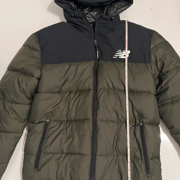 New Balance Mens Quilted Puffer Styling Down Tech Winter Jacket - Picture 4 of 12